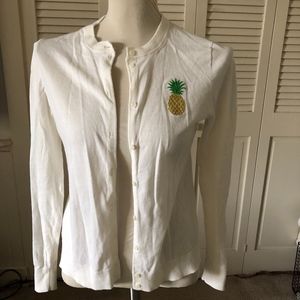 J. Crew Pineapple Cardigan